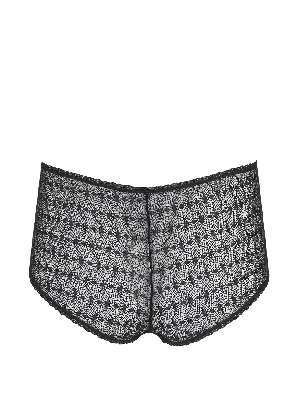 Laura Urbinati Culotte slip met kant Zwart