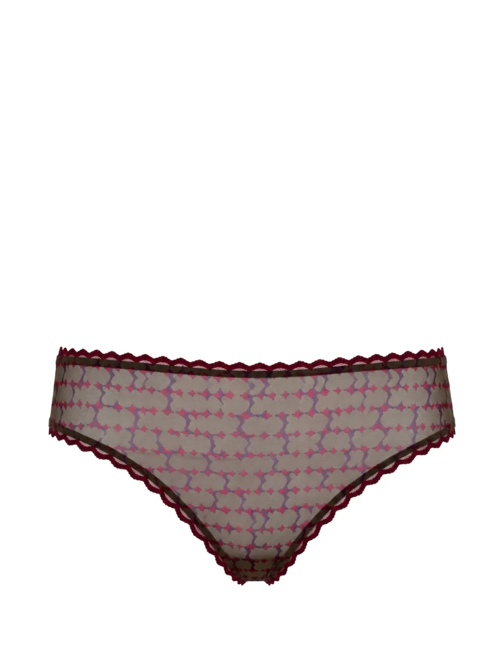 Laura Urbinati Slip mit geometrischem Print - Violett