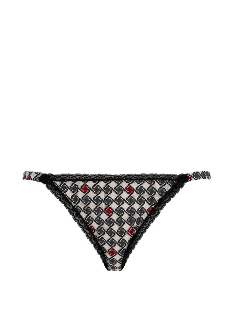 Laura Urbinati calzones con estampado geométrico