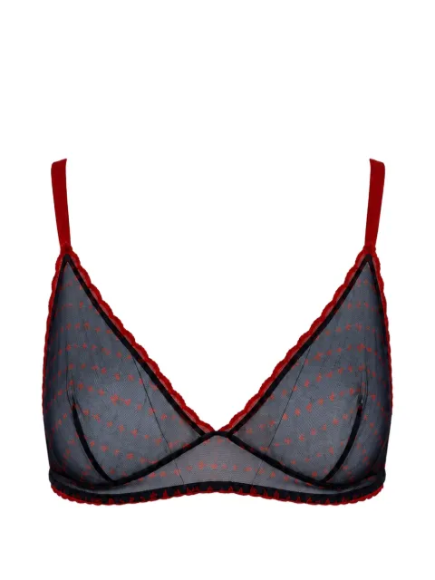 Laura Urbinati soutien-gorge transparent à motif