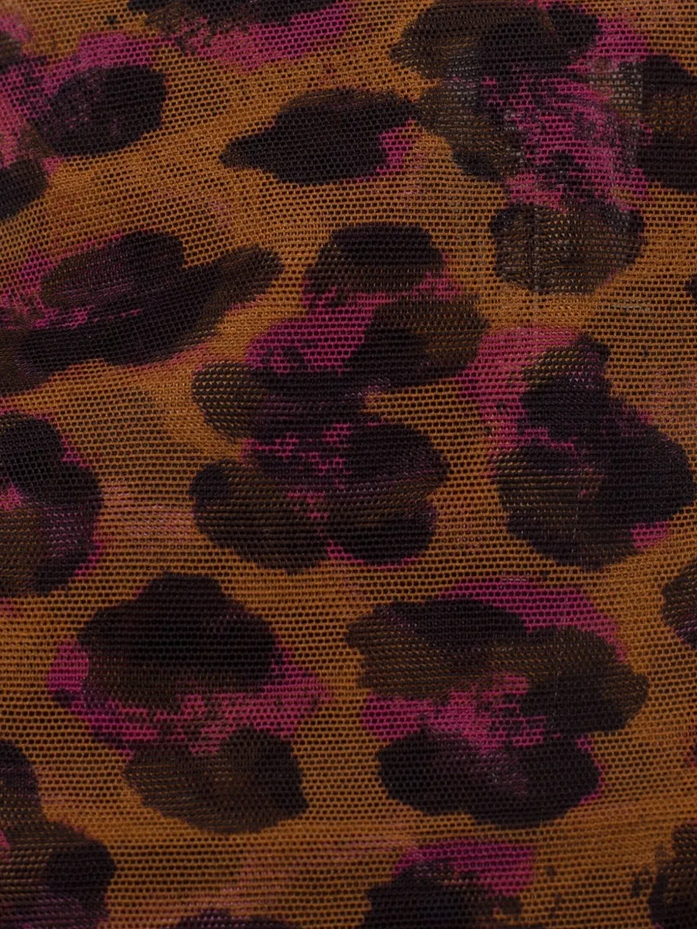 Laura Urbinati Slip met luipaard-print en kanten afwerking Bruin