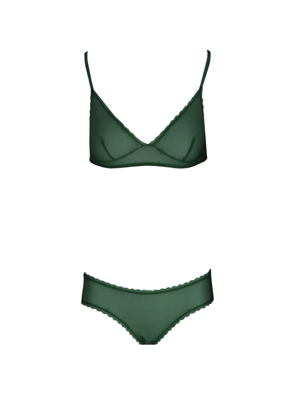 Laura Urbinati Slip met gewelfde afwerking Groen