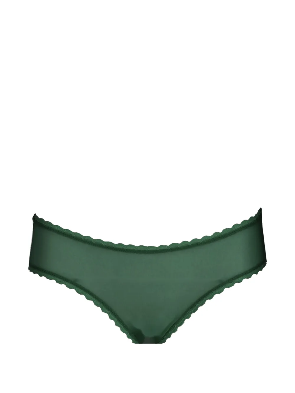 Laura Urbinati scalloped-trim briefs - Verde