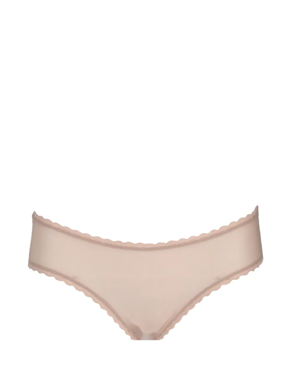 Laura Urbinati Set lingerie in tulle con orlo a smerlo - Toni neutri