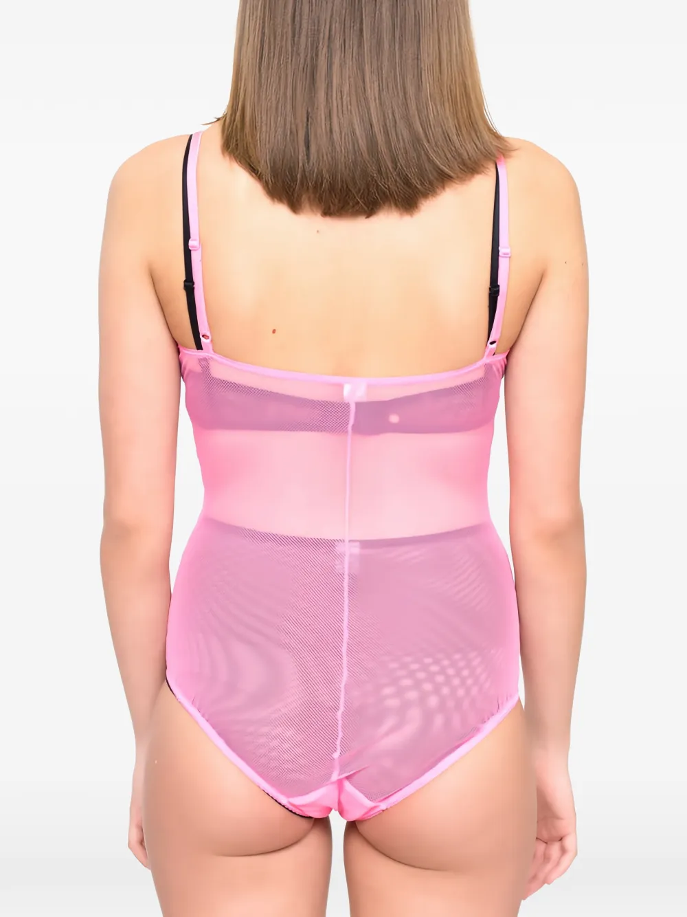 Laura Urbinati Body met mesh Roze