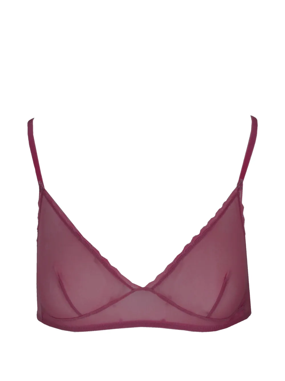 Laura Urbinati Semi-transparenter BH - Rot