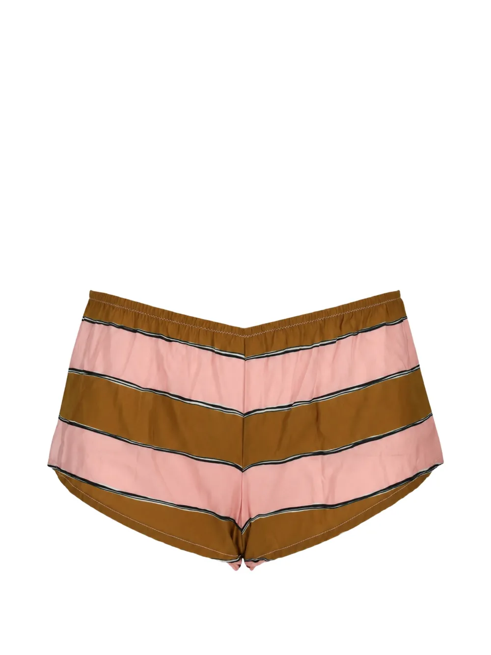 Laura Urbinati Gestreifter Pyjama - Braun