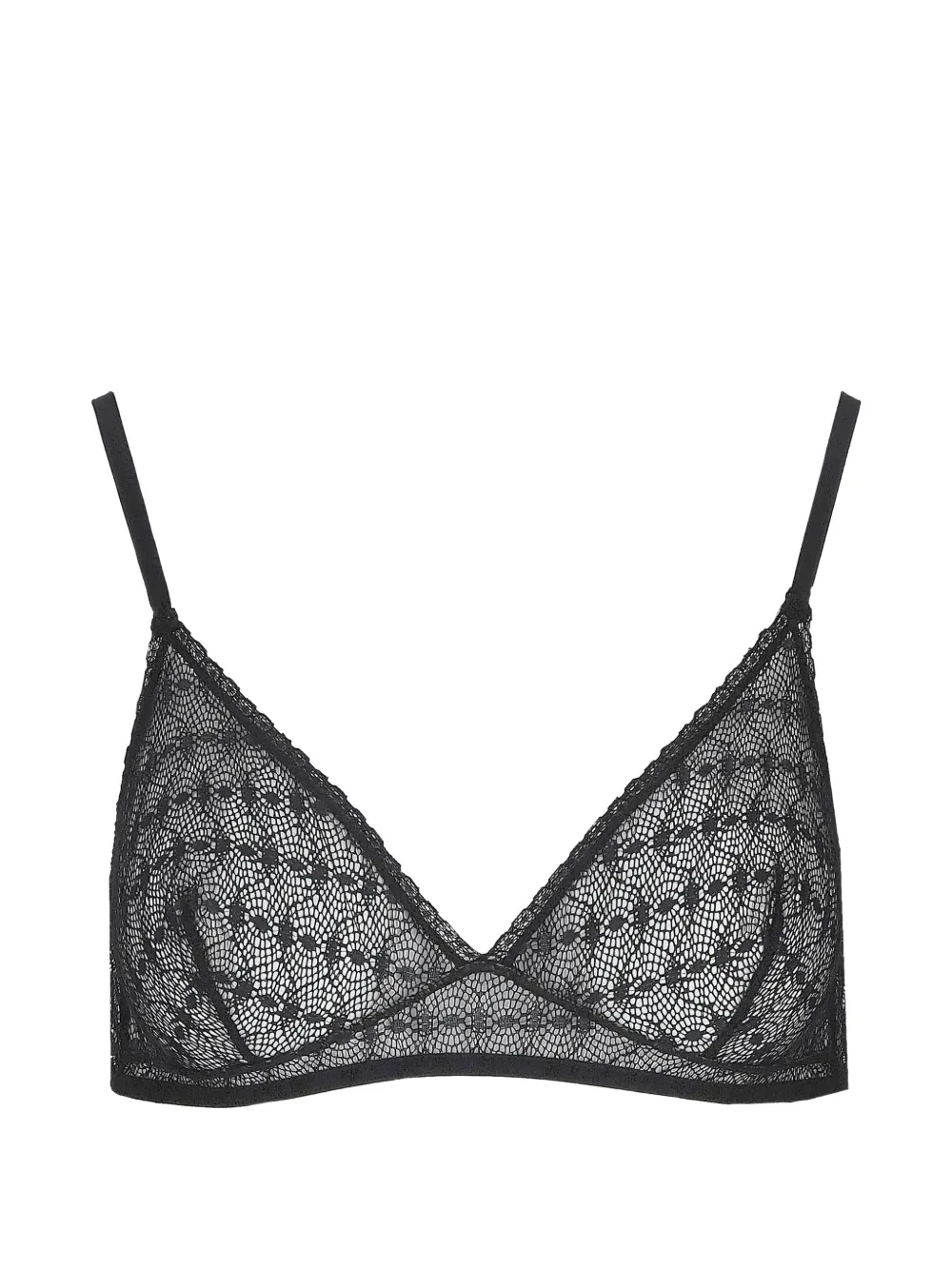Laura Urbinati Reggiseno con motivo geometrico - Nero