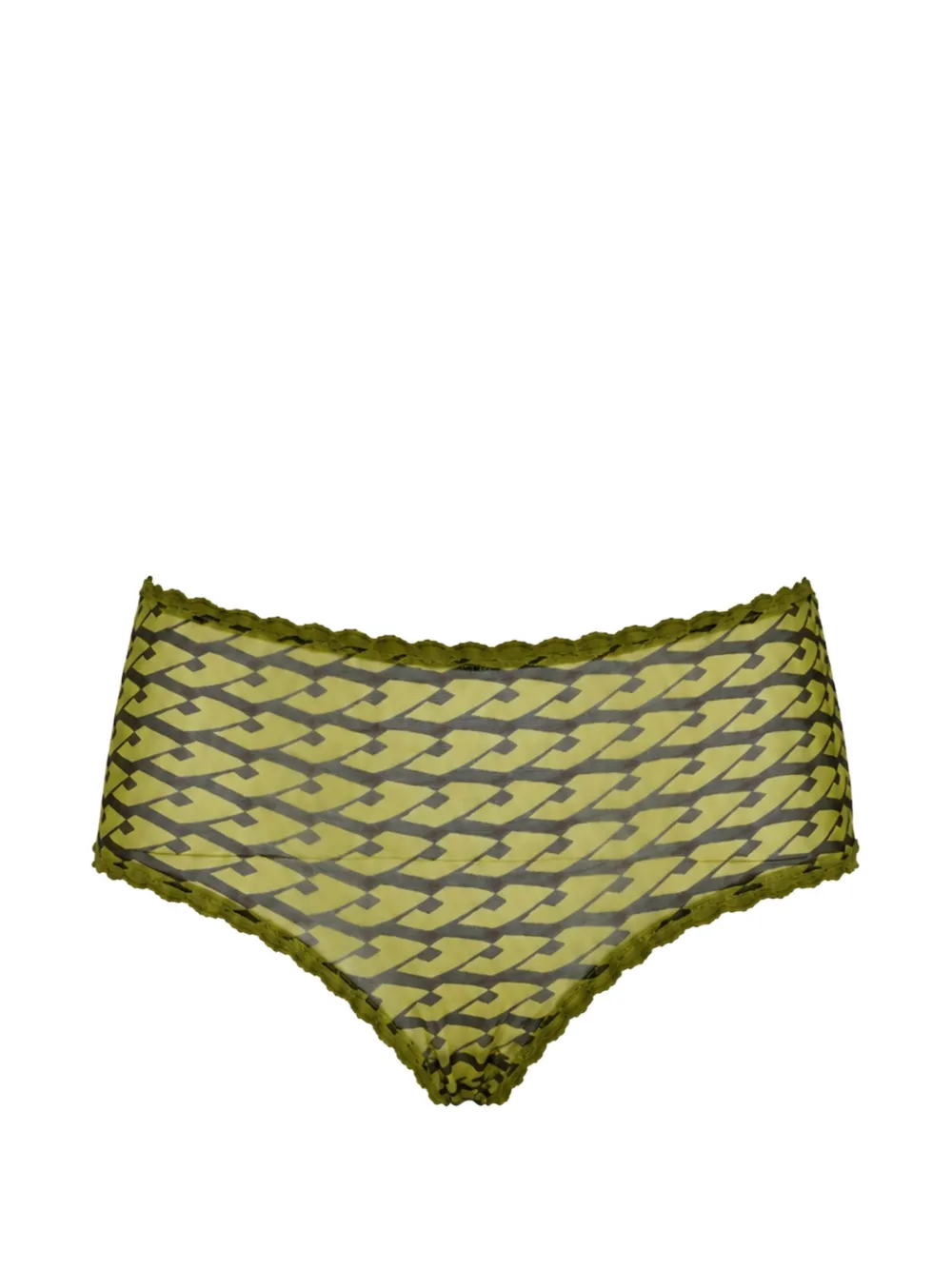 Laura Urbinati Slip mit geometrischem Print - Grün