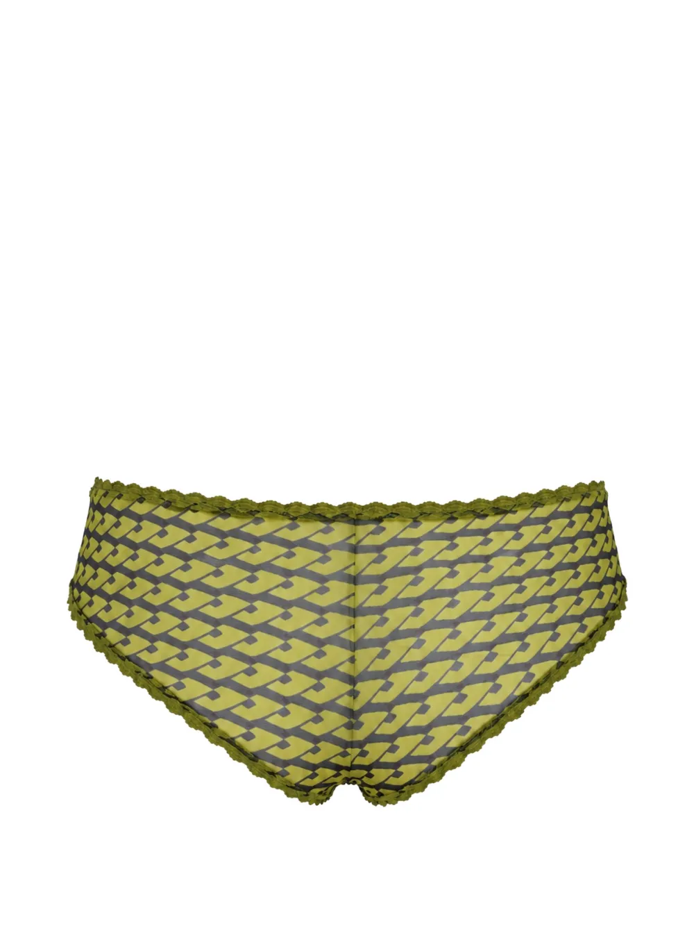 Laura Urbinati Slip met geometrische print Groen