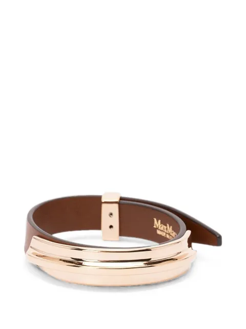 Max Mara Agiate leather bracelet