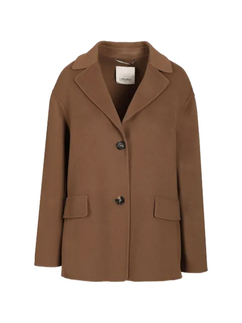 'S Max Mara V-neck single-breasted wool jacket