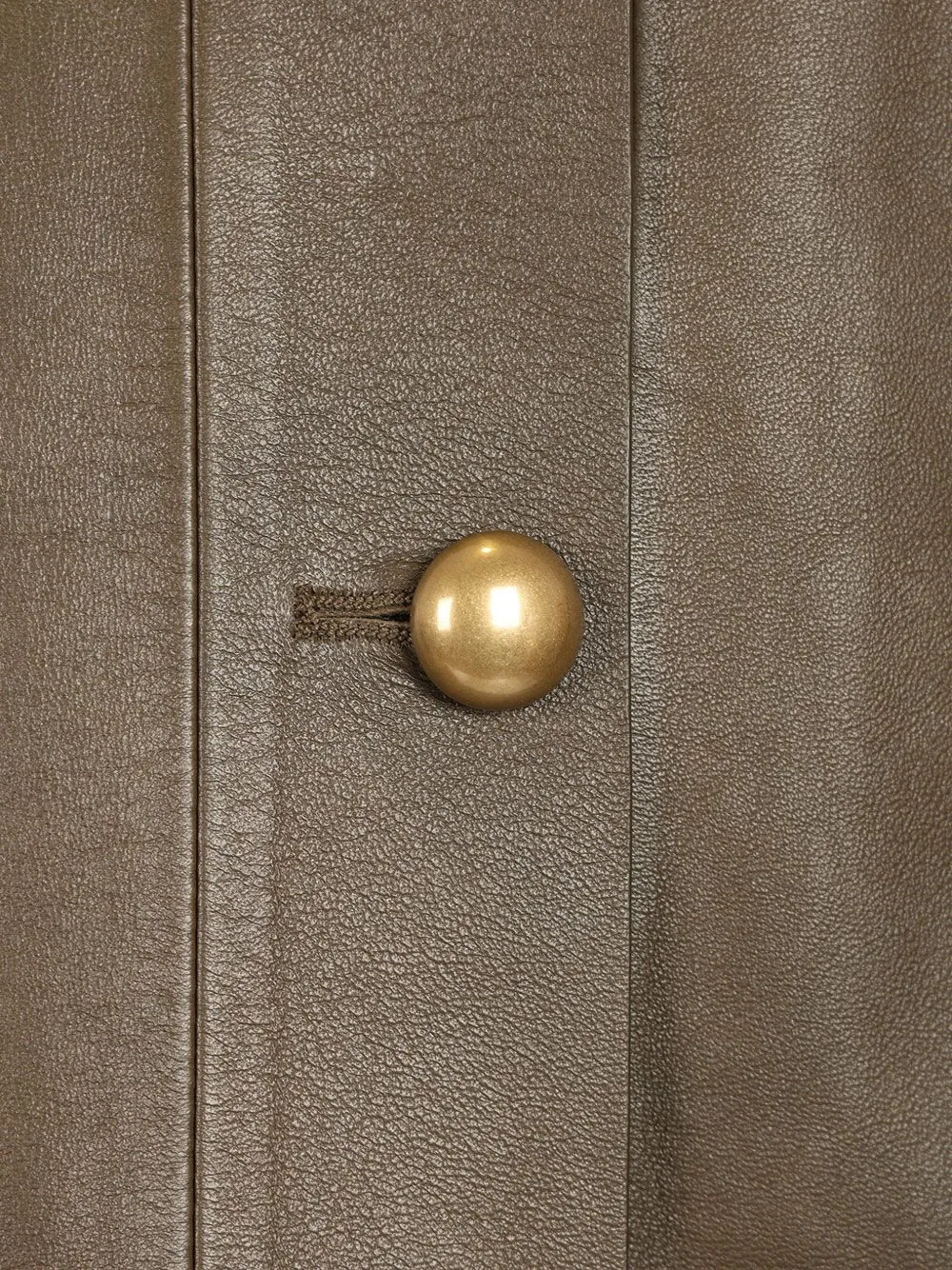 Max Mara Leren jack Groen