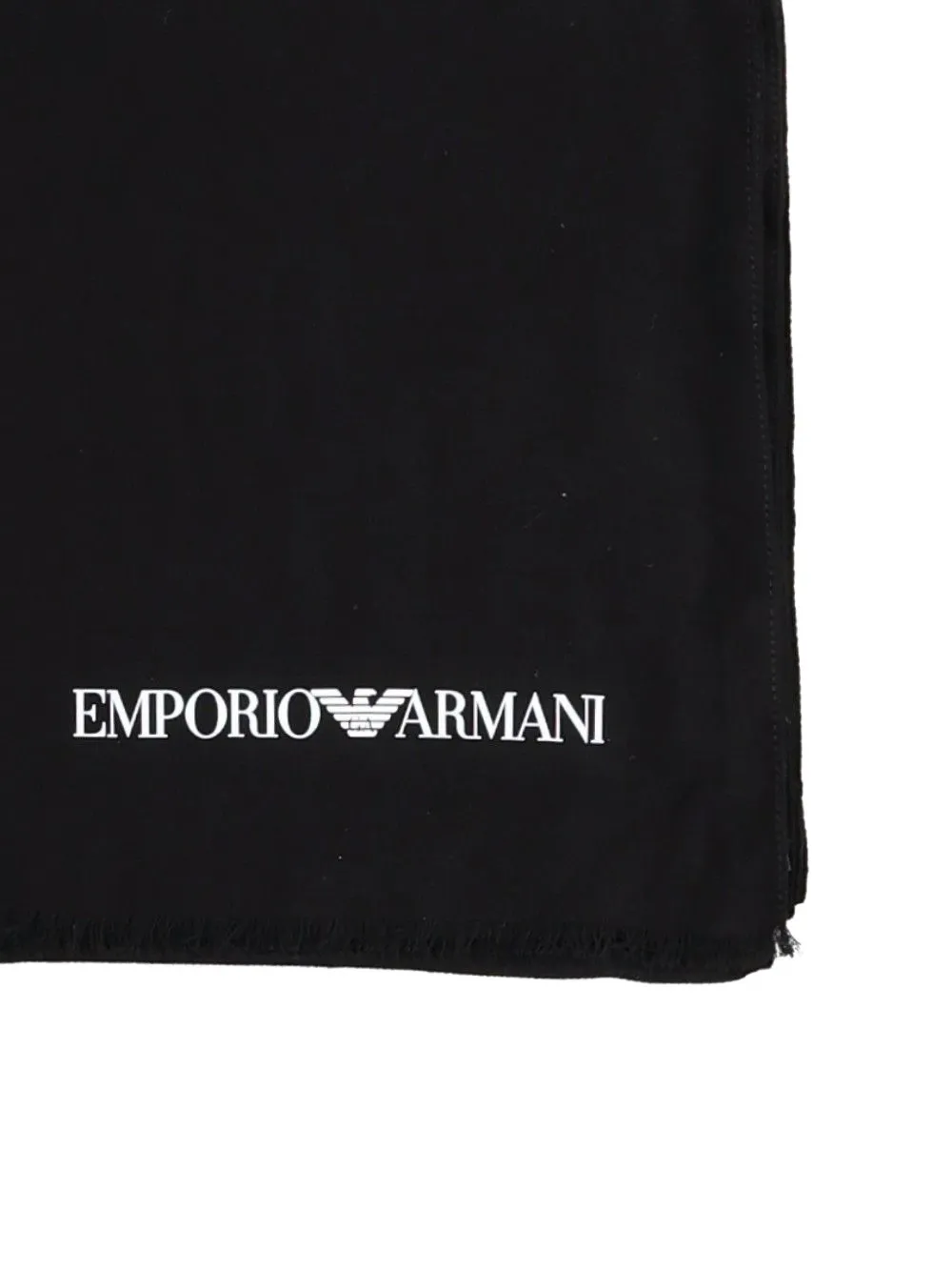 Emporio Armani Sjaal met logoprint Blauw