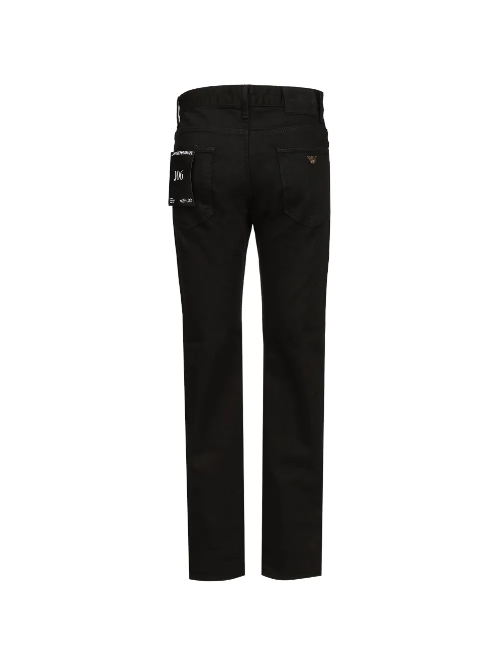 Emporio Armani straight-leg five-pocket jeans Zwart
