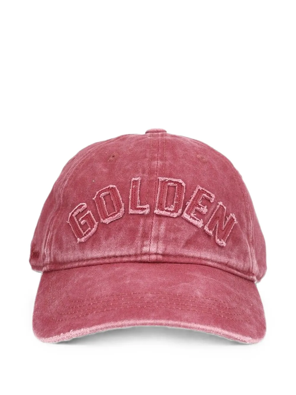 Golden Goose Journey logo-patch cotton baseball cap - Rosso