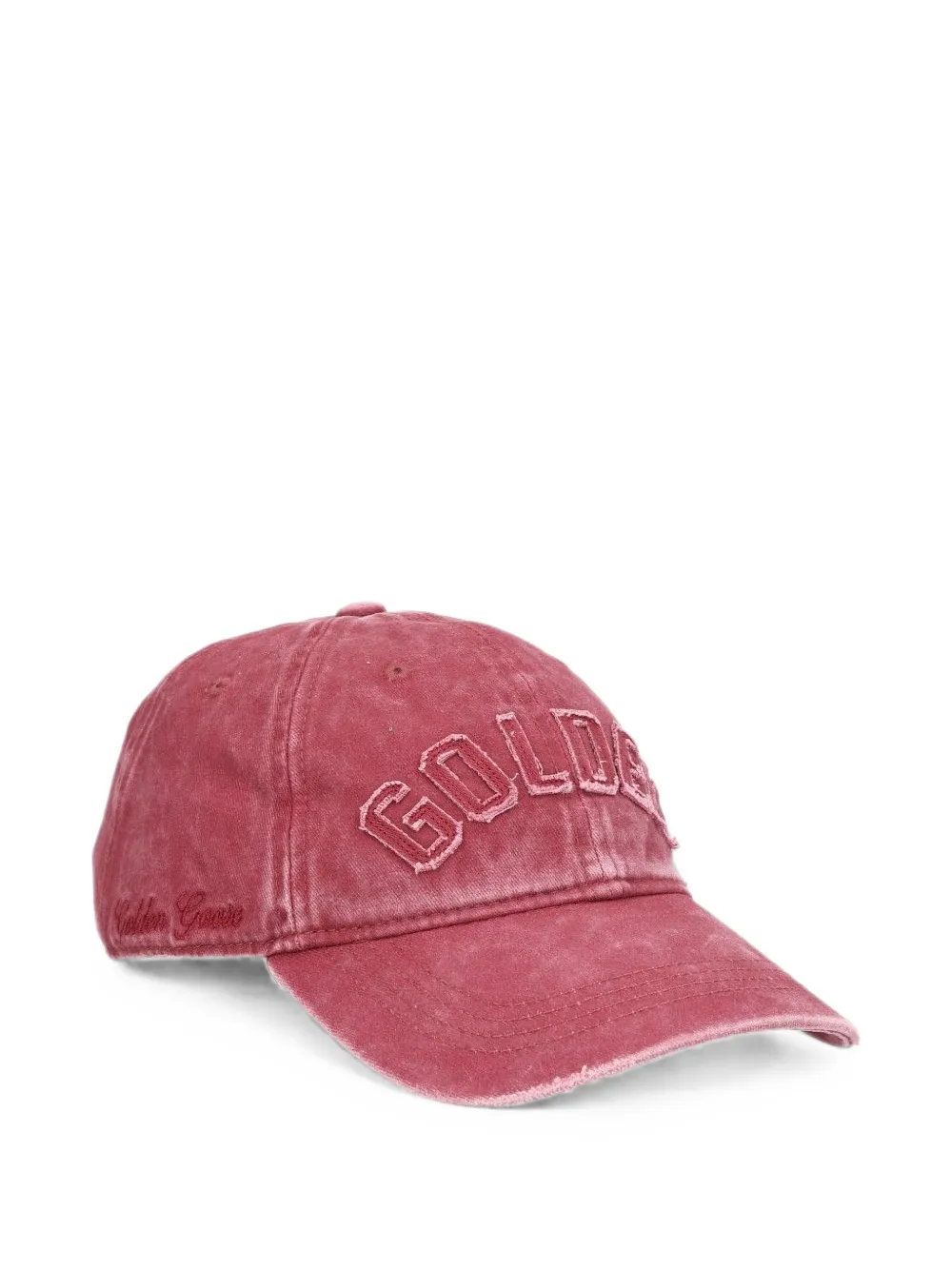 Golden Goose Journey katoenen-honkbalpet met logo-patch Rood