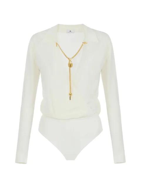 Elisabetta Franchi body con detalle de dije