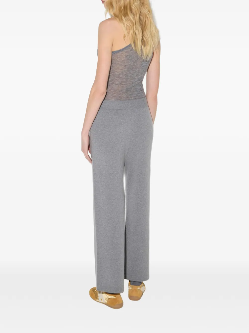 Elisabetta Franchi Gebreide broek Grijs
