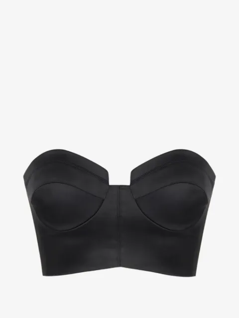 Elisabetta Franchi top de satén stretch
