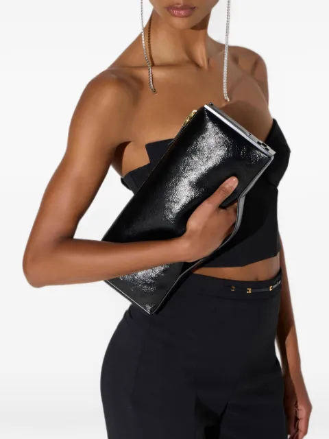 Elisabetta Franchi 페이턴트 이펙트 클러치