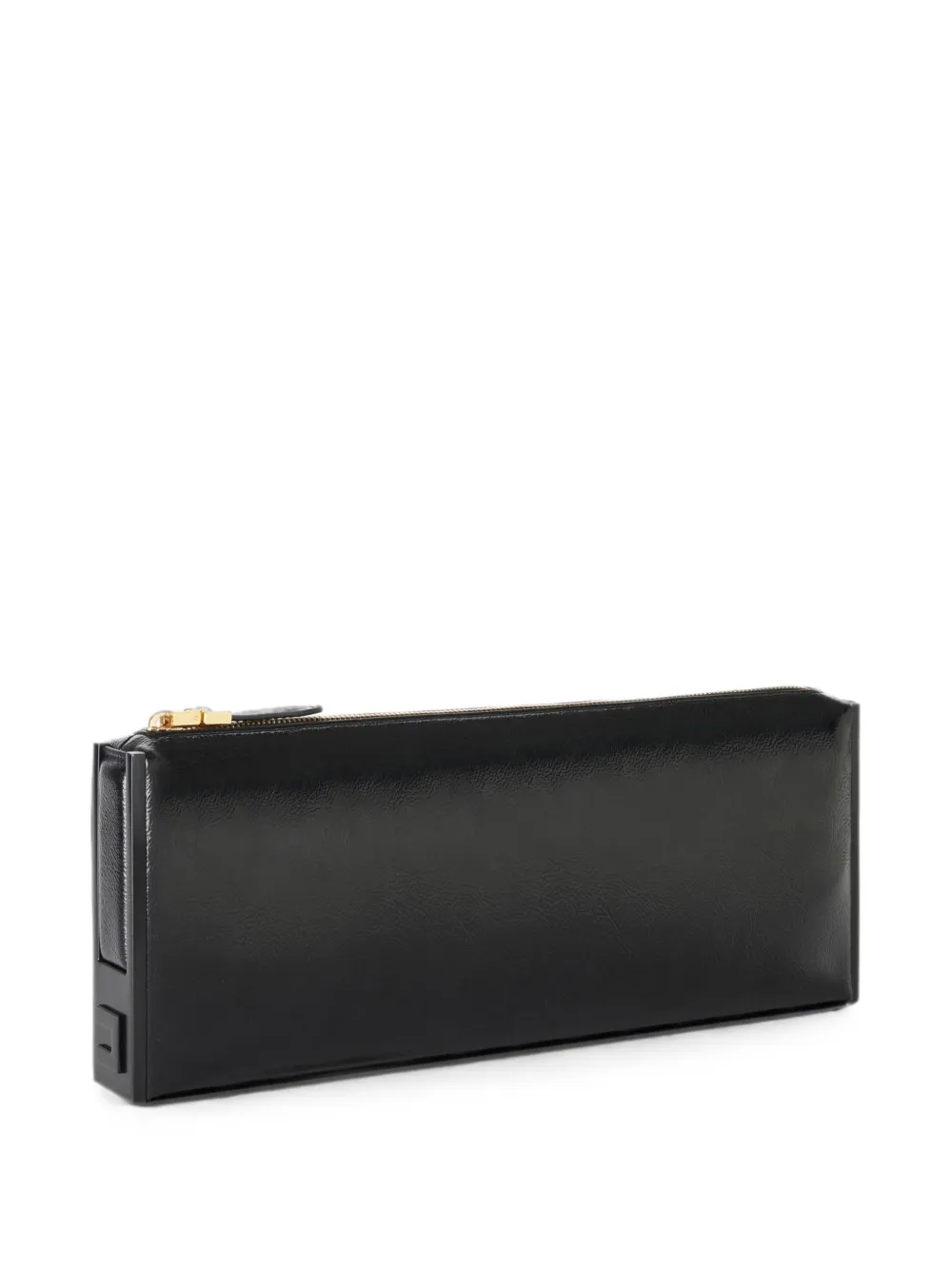 Elisabetta Franchi Gea clutch van imitatieleer Zwart