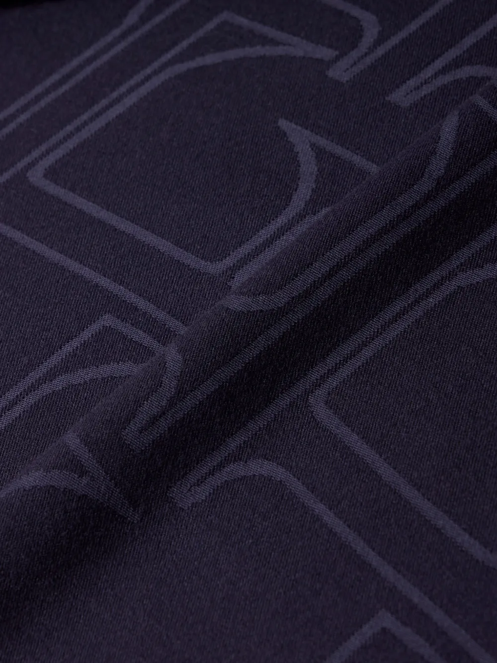Elisabetta Franchi Sjaal met logo jacquard Blauw
