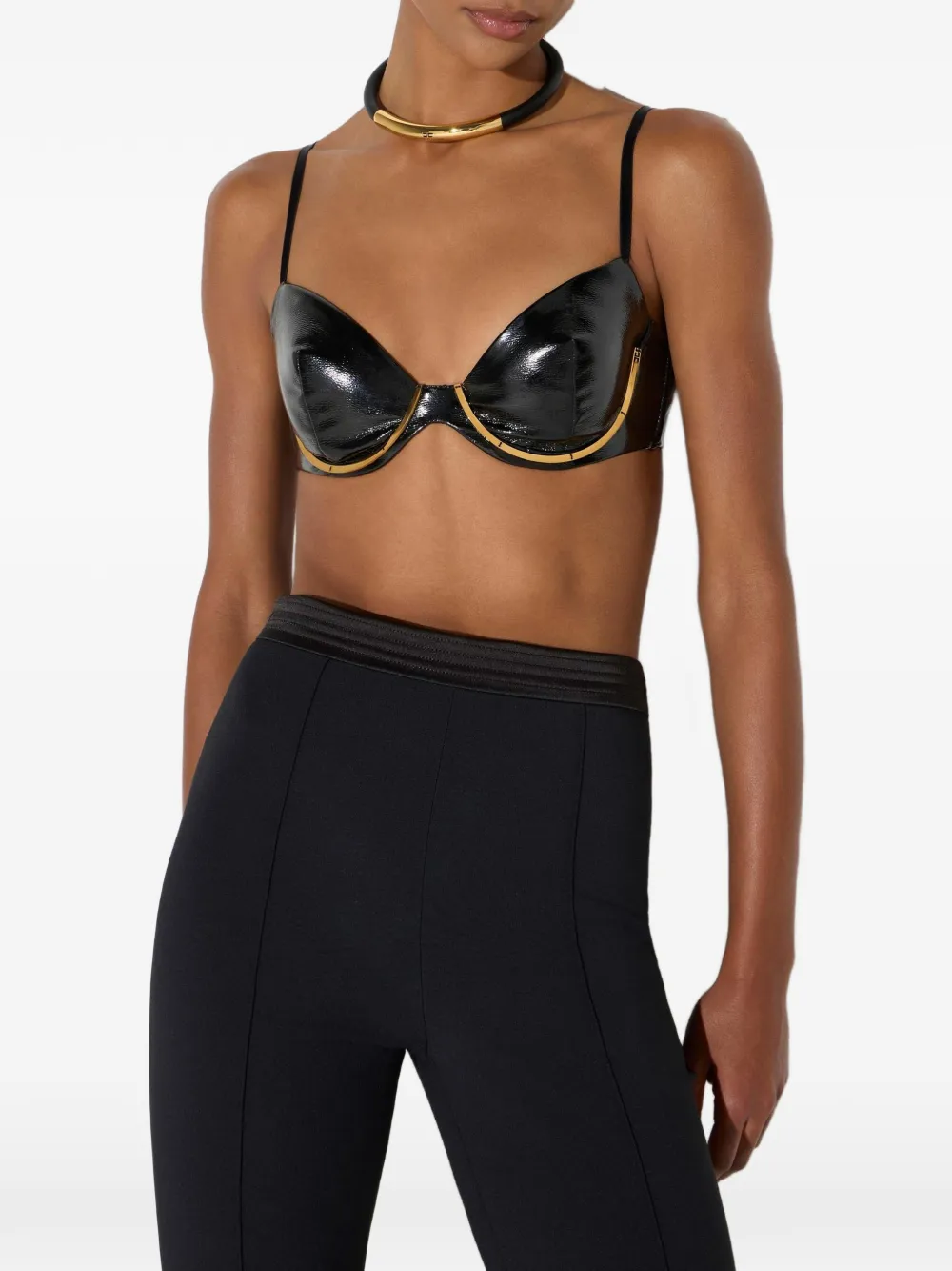 Elisabetta Franchi Bh met sierdetails Zwart