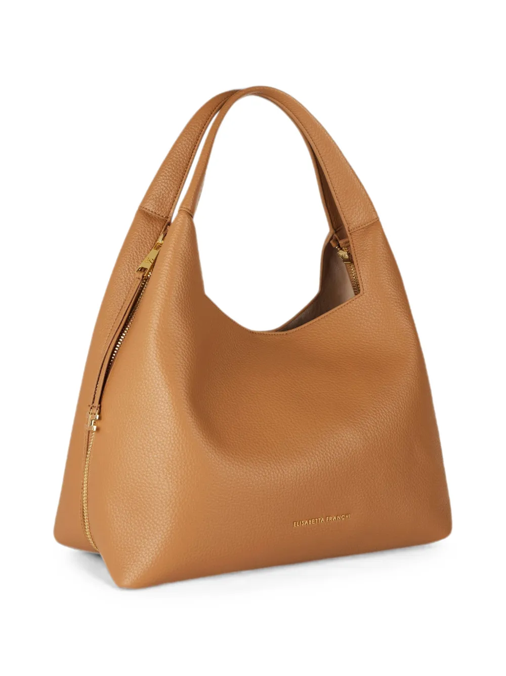 Elisabetta Franchi Schoudertas met bedels Bruin