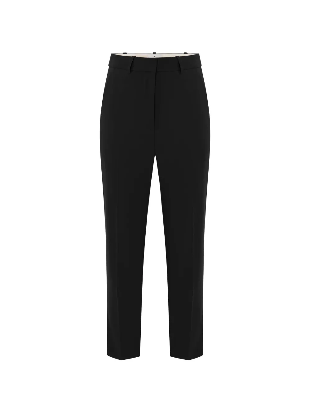 Elisabetta Franchi lightweight crêpe-fabric trousers - Schwarz