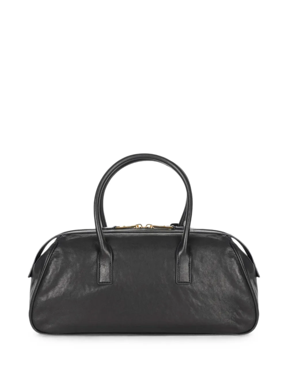 Elisabetta Franchi Medium Boston tas van nappa leer Zwart