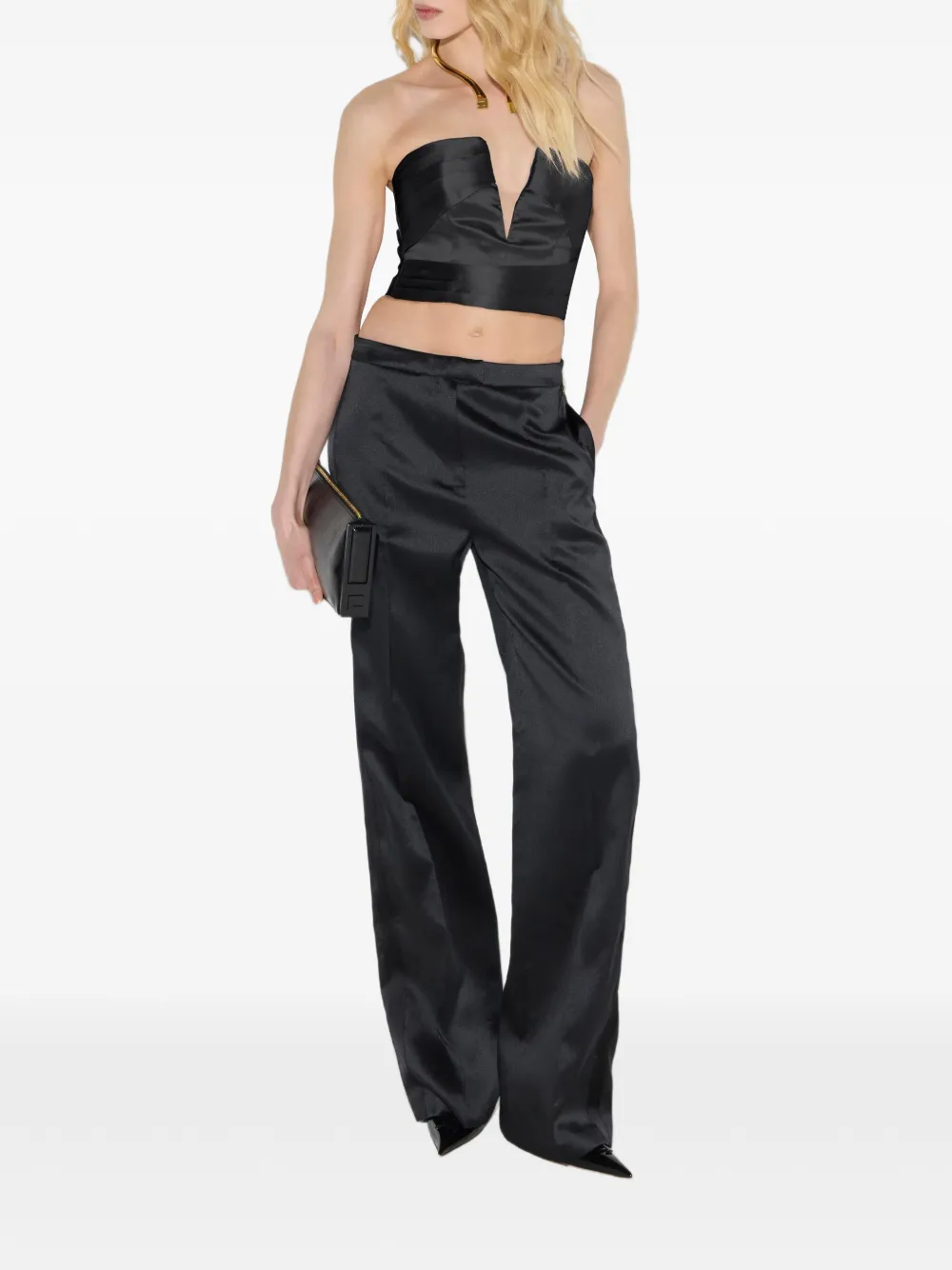 Elisabetta Franchi Gazar top Zwart