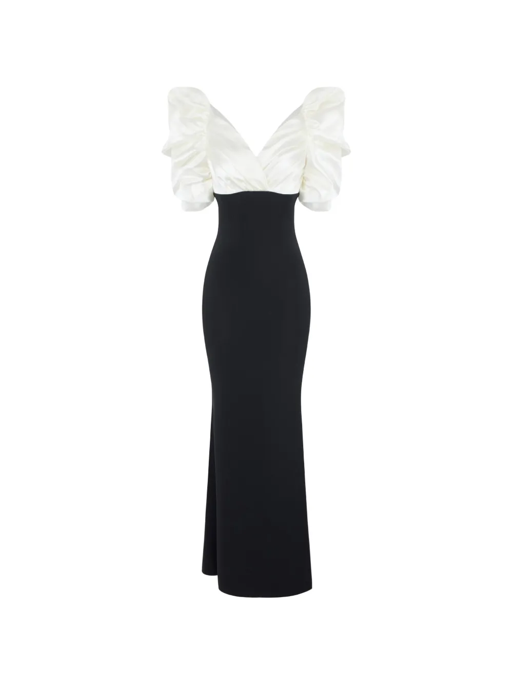 Elisabetta Franchi Red Carpet dress in lightweight crêpe and gazar fabrics