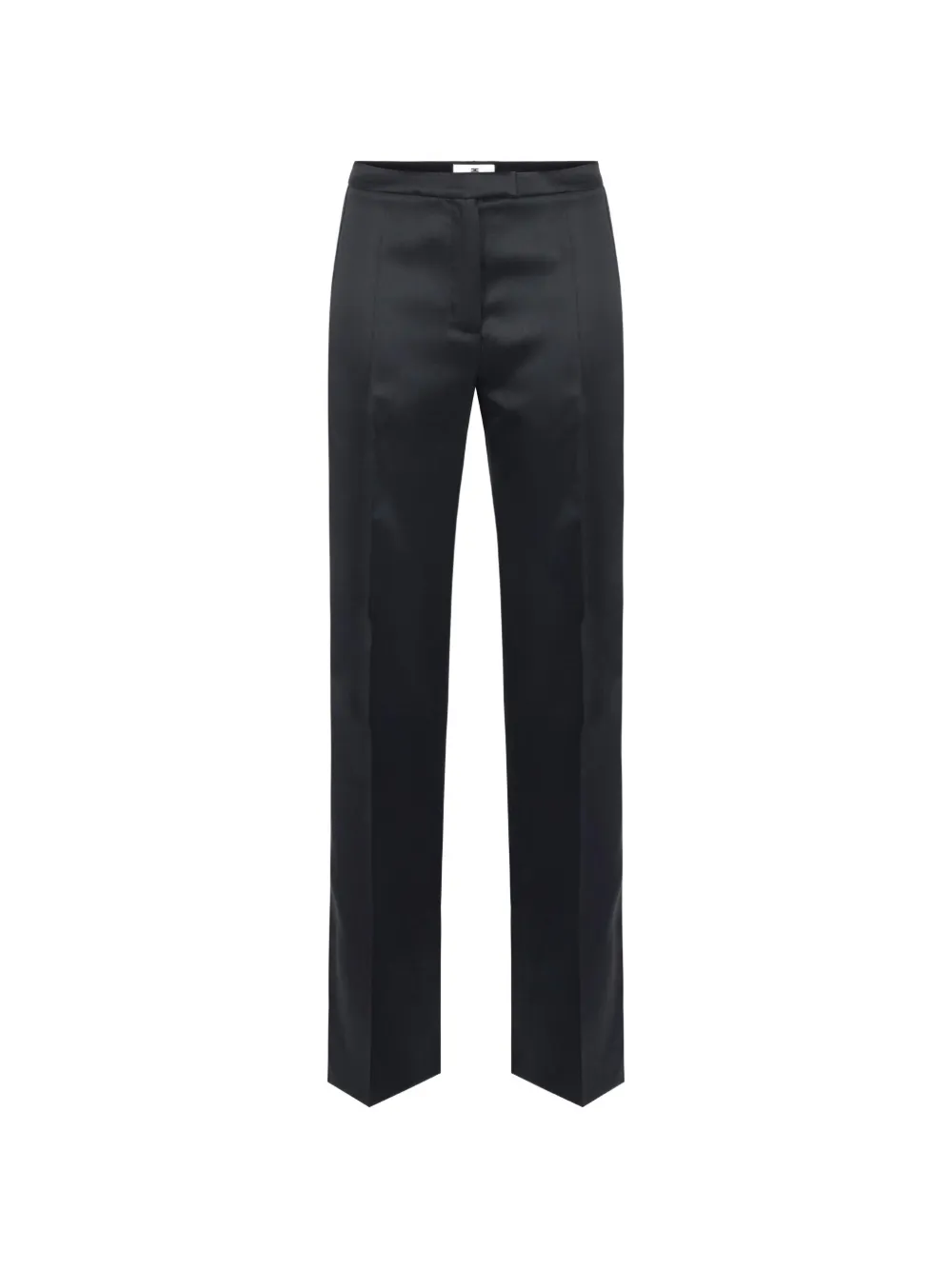 Elisabetta Franchi Trousers In Gazar And Satin Fabric In 블랙