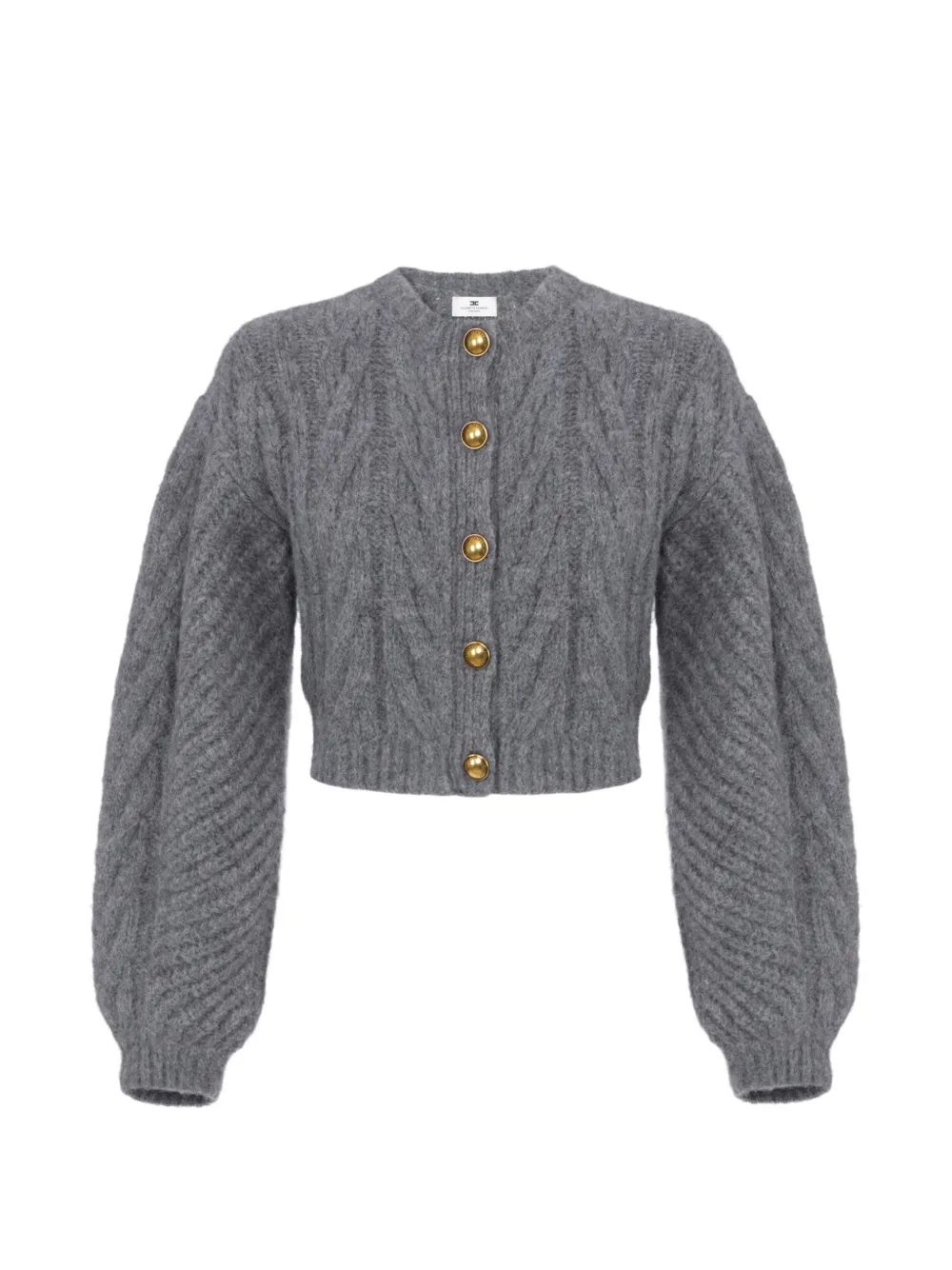 Elisabetta Franchi Cardigan in maglia - Grigio