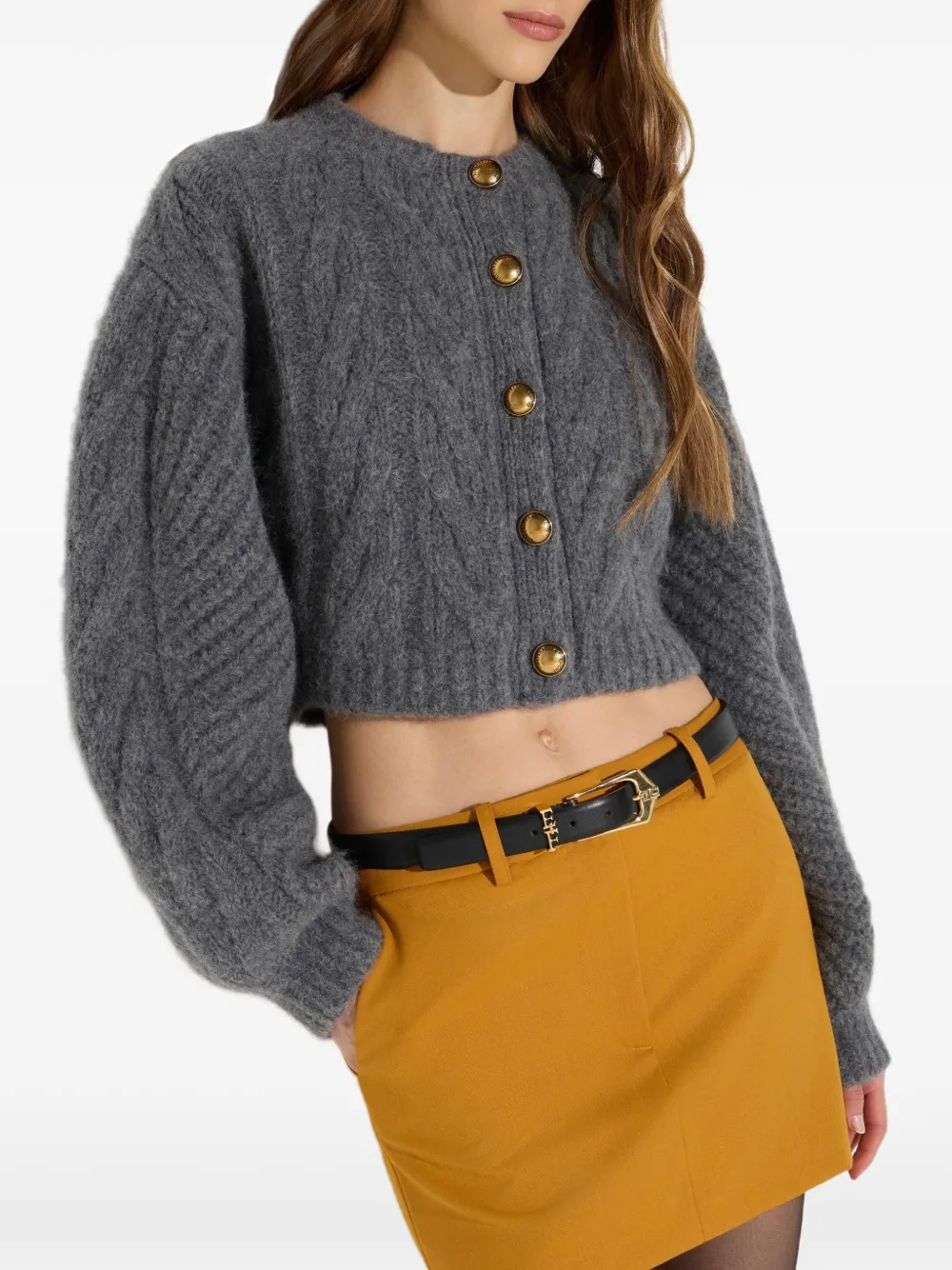 Elisabetta Franchi Gebreid vest Grijs