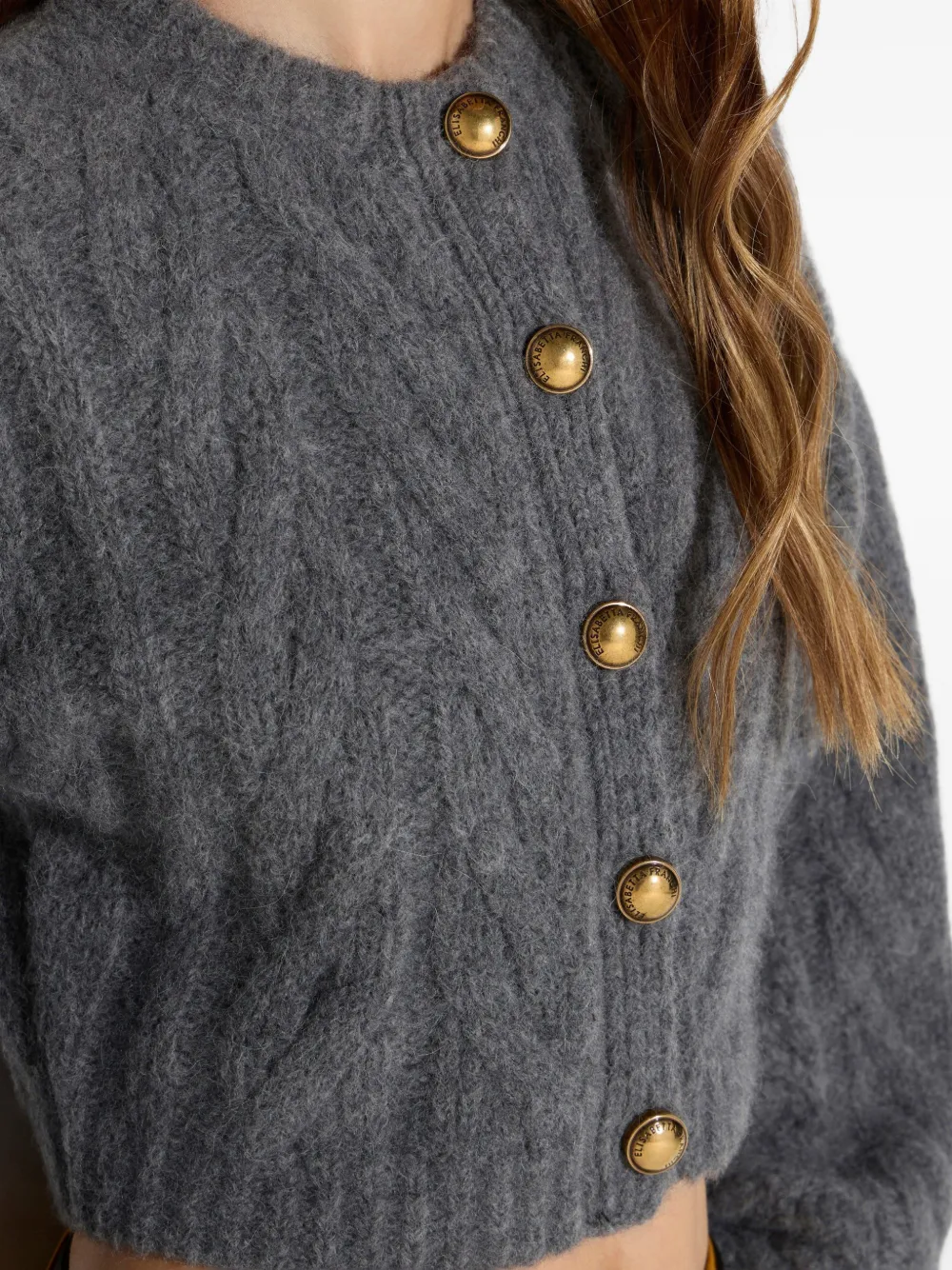 Elisabetta Franchi Gebreid vest Grijs