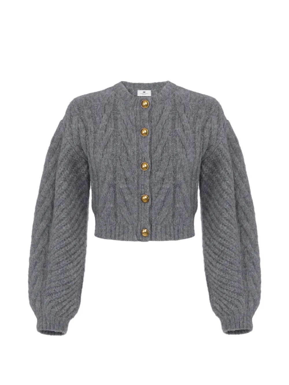 Elisabetta Franchi Cardigan in maglia - Grigio