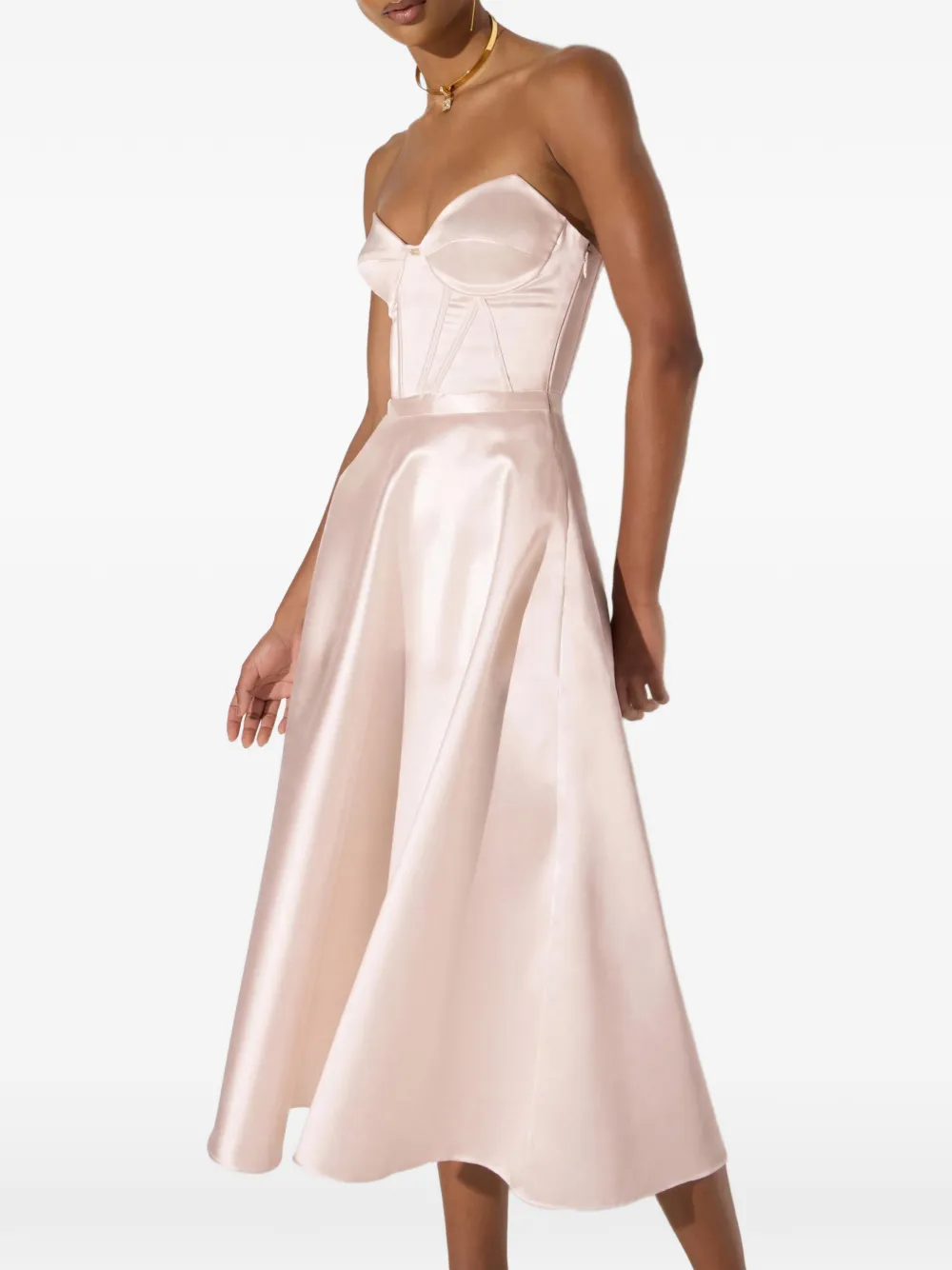 Elisabetta Franchi Jurk van gazar-stof Roze