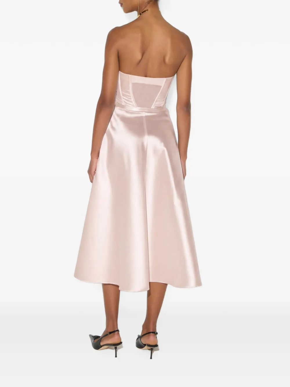 Elisabetta Franchi Jurk van gazar-stof Roze