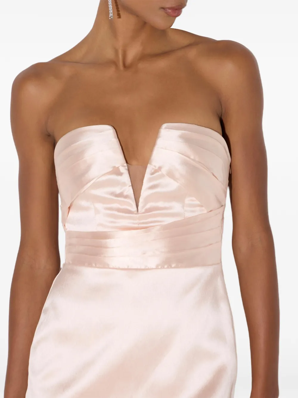Elisabetta Franchi Mini-jurk van gazar-stof Roze