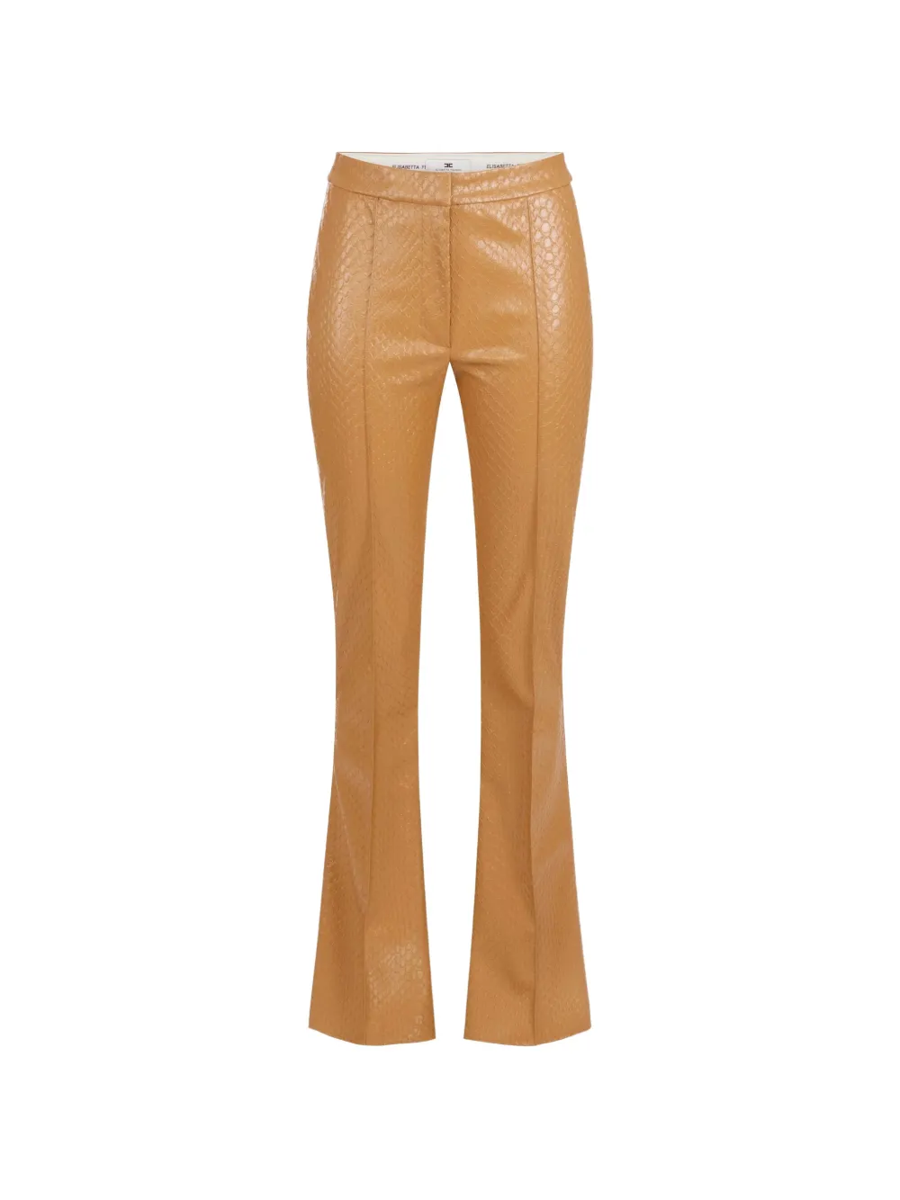 Elisabetta Franchi Bootcut-Hose mit Fischschuppenmuster - Nude