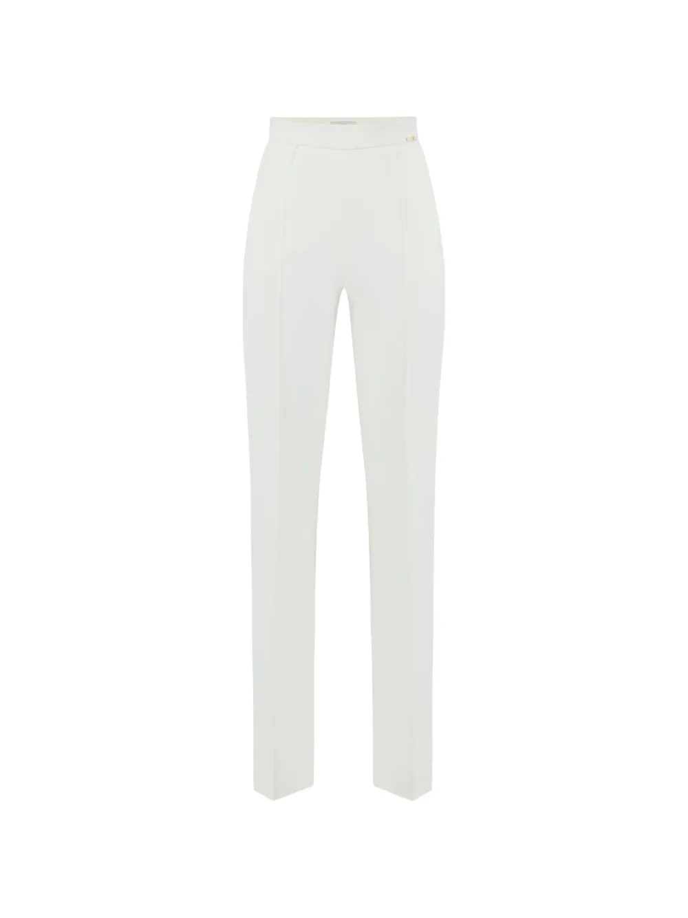 Elisabetta Franchi lightweight crêpe fabric trousers - Weiß