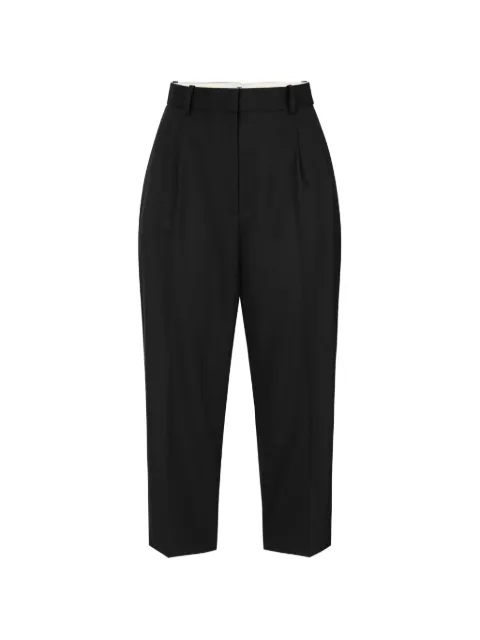 Elisabetta Franchi pleated button-detail trousers