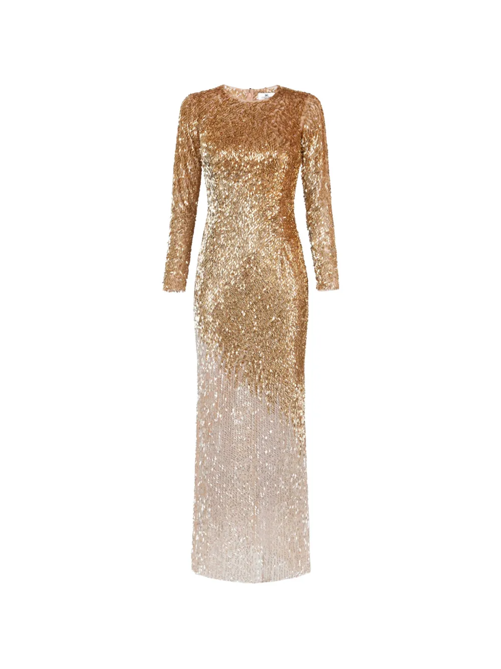 Elisabetta Franchi Red Carpet Kleid aus Metallic-Tüll - Gold