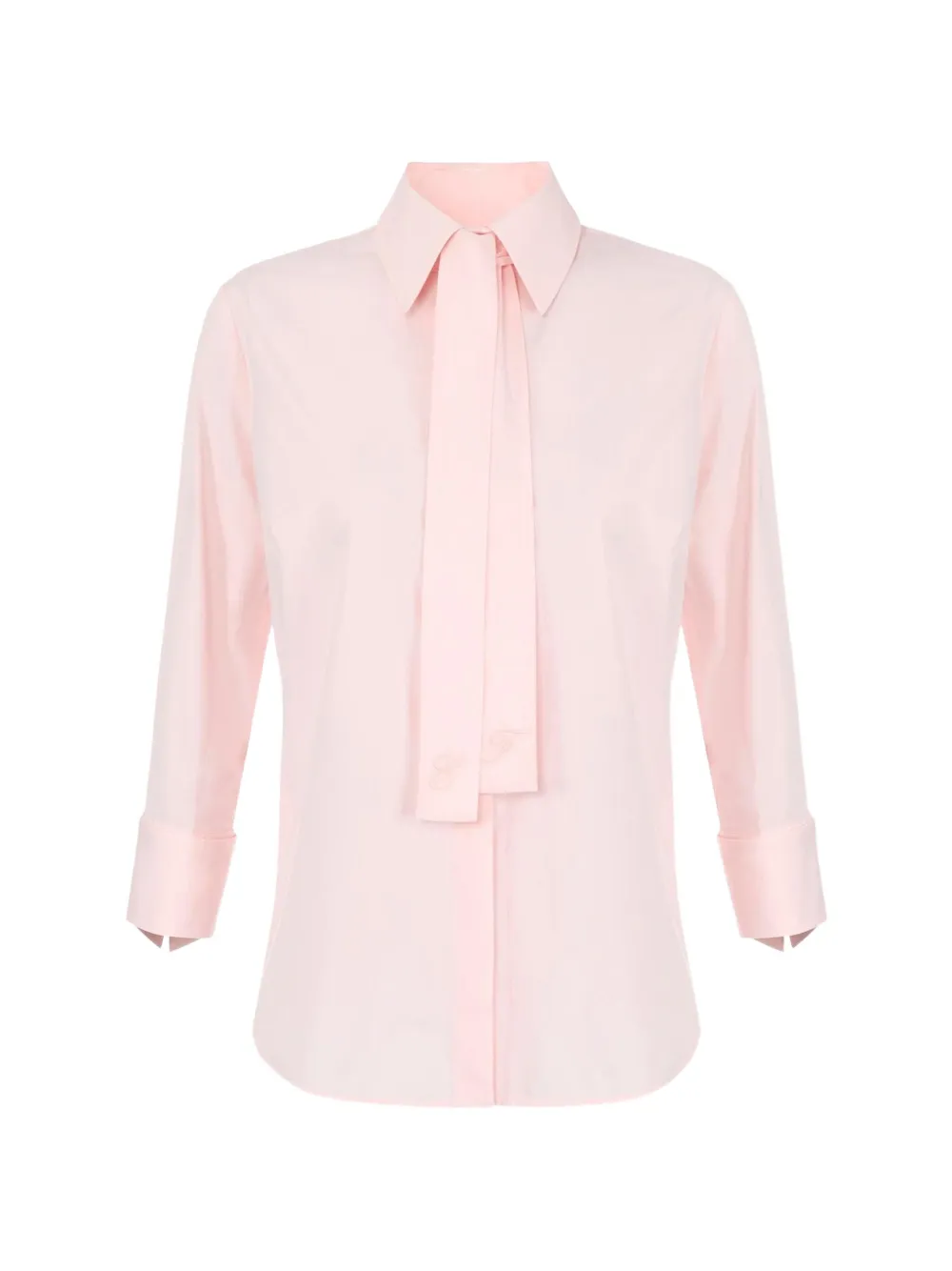 Elisabetta Franchi cotton shirt with sashes - Pink
