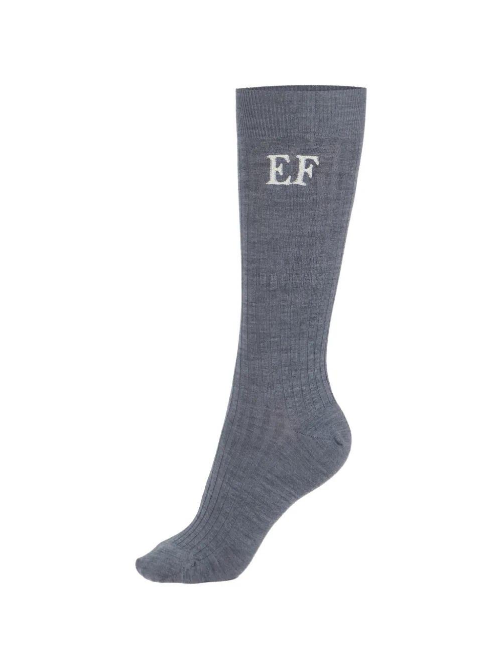 Elisabetta Franchi Socken mit Logo - Grau