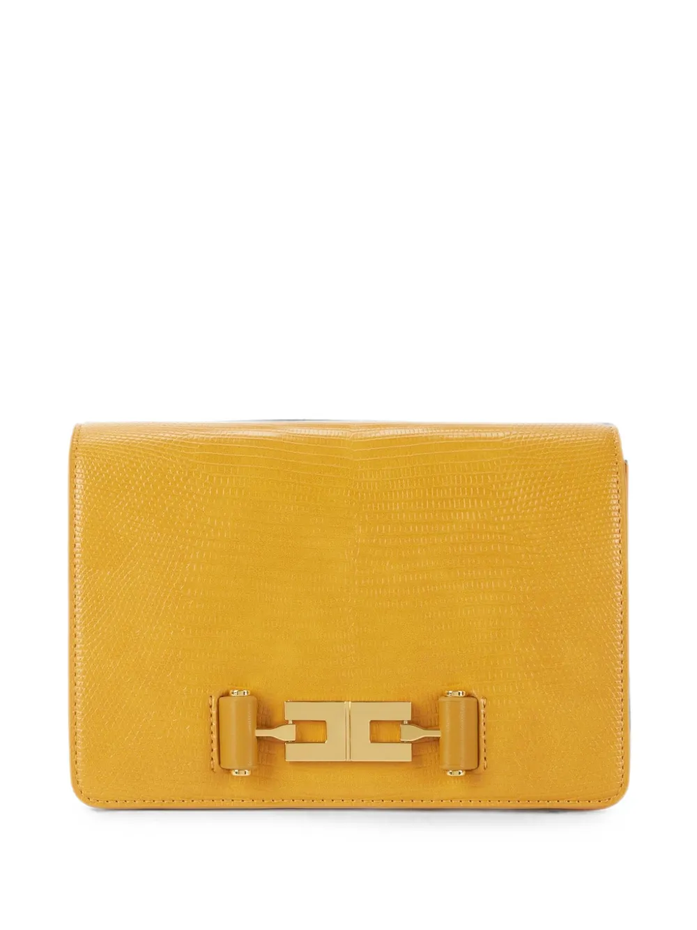 Elisabetta Franchi Borsa a spalla con catena groumette - Giallo