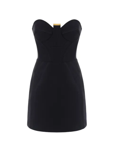 Elisabetta Franchi mini bustier dress in double layer crêpe fabric