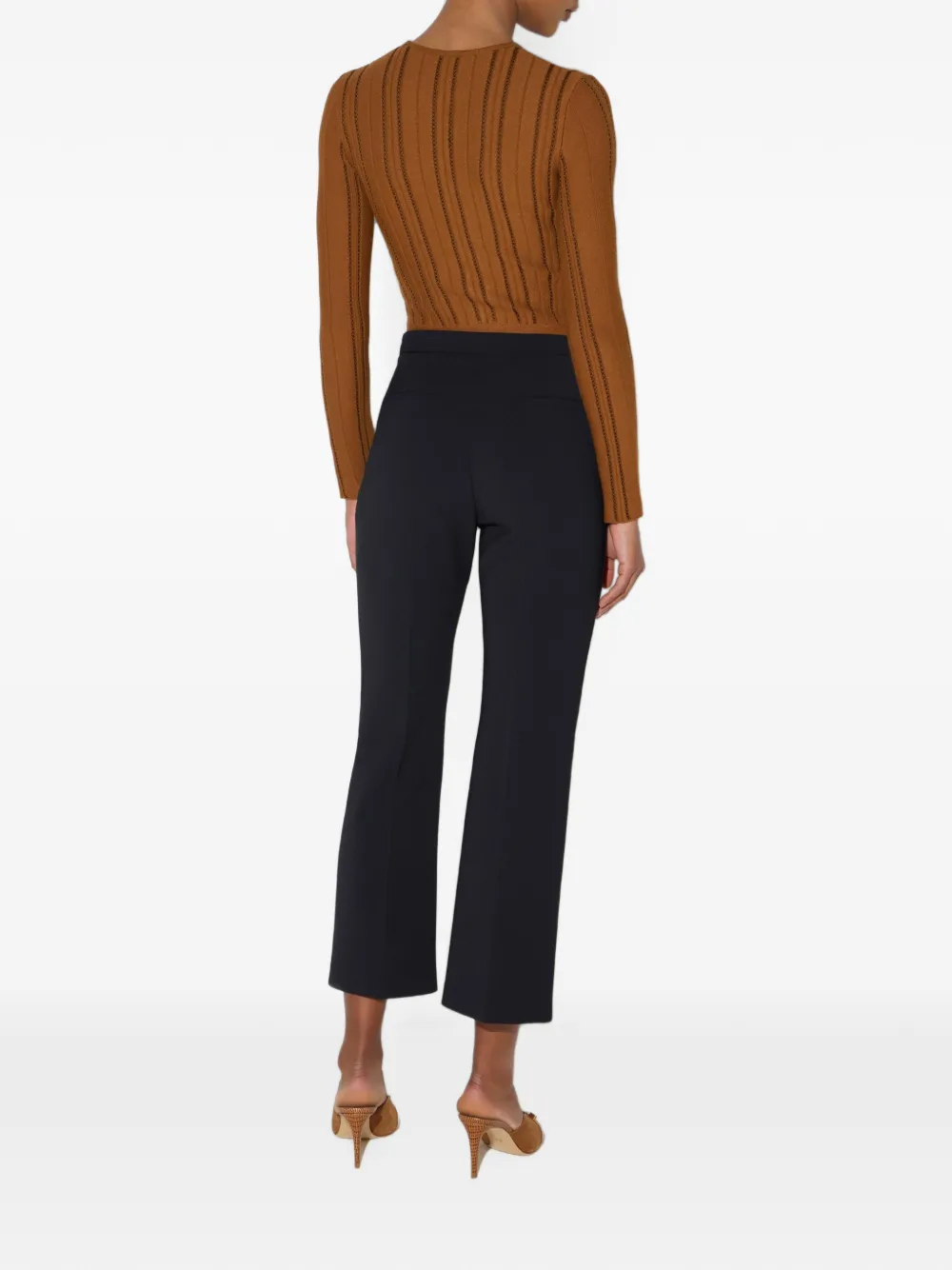 Elisabetta Franchi Gebreid vest Bruin